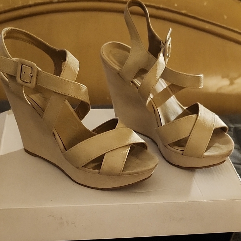 American Rag Tan Wedge Sandals